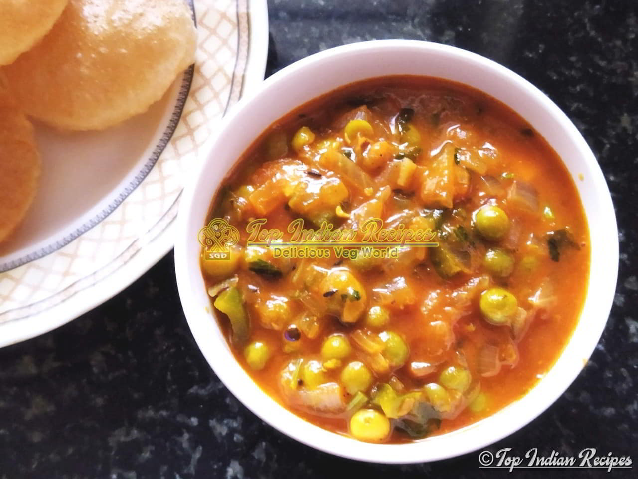 Peas Capsicum Masala Recipe Peas Capsicum Gravy Peas & Capsicum